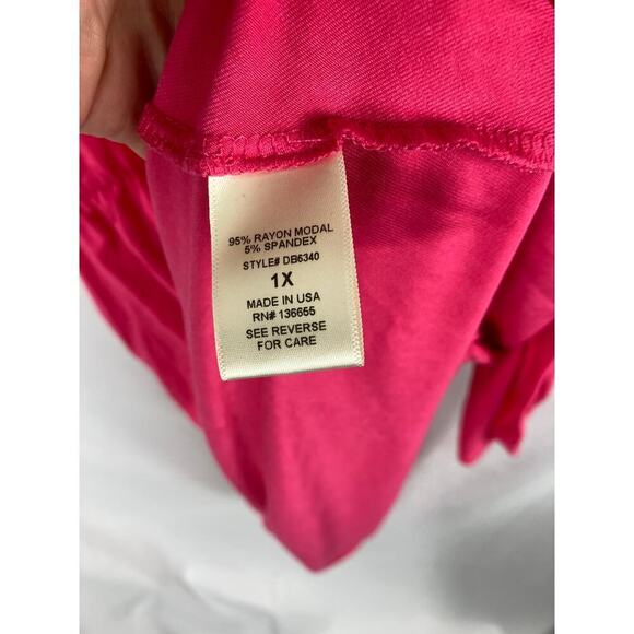 NWT West Kei Hot Pink Sleeveless Dress size 1X - Picture 3 of 5